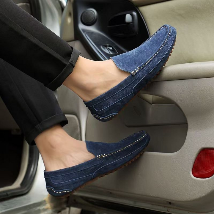Milan -  Instappers Heren - Klassiek Loafers Heren - Luxe Afwerking - Hoogwaardig Suede