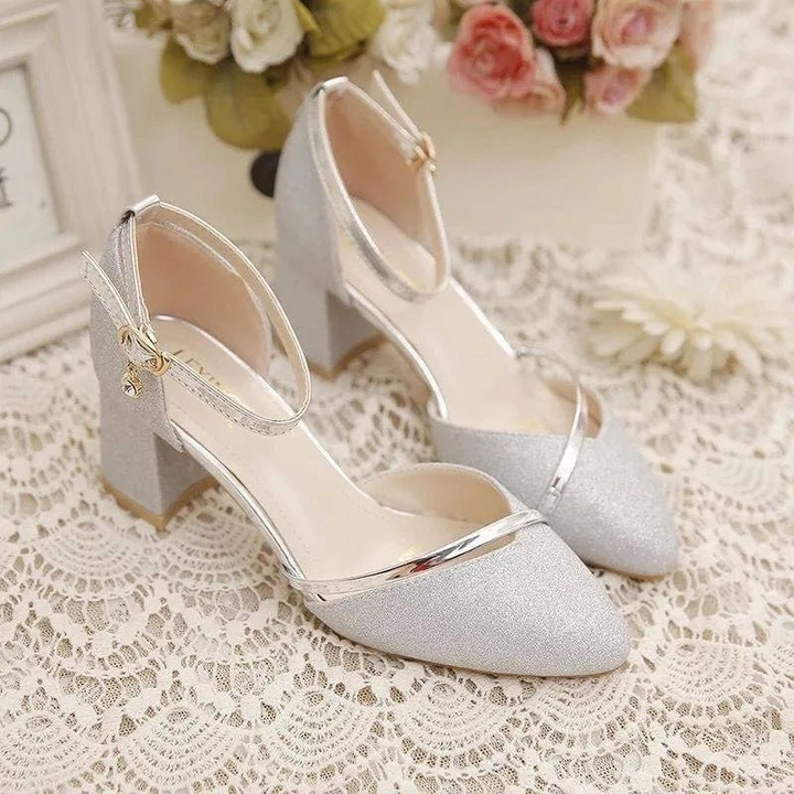 Lilly | Elegante Dames Schoenen | Blokhakken Met Gespbandje