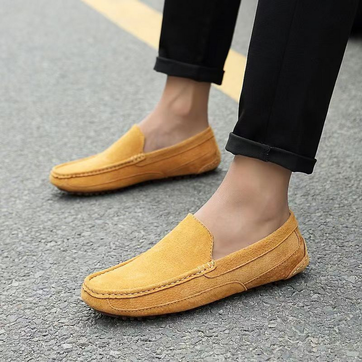 Milan -  Instappers Heren - Klassiek Loafers Heren - Luxe Afwerking - Hoogwaardig Suede