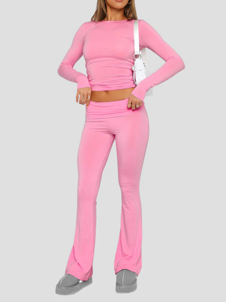 Chernille | Dames Set | Comfortabele 2-Delige Flare Set | Trendy