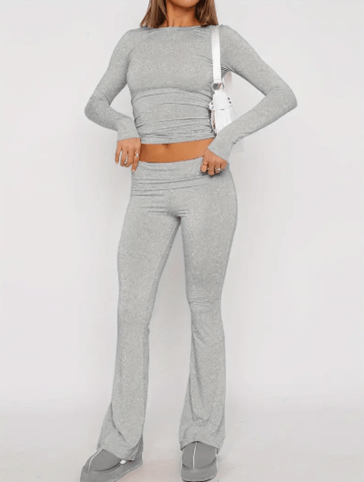 Chernille | Dames Set | Comfortabele 2 - Delige Flare Set | Trendy - Sorata