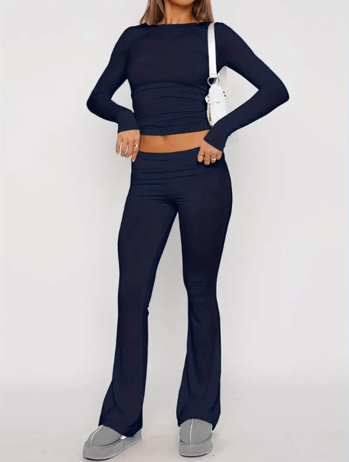 Chernille | Dames Set | Comfortabele 2 - Delige Flare Set | Trendy - Sorata