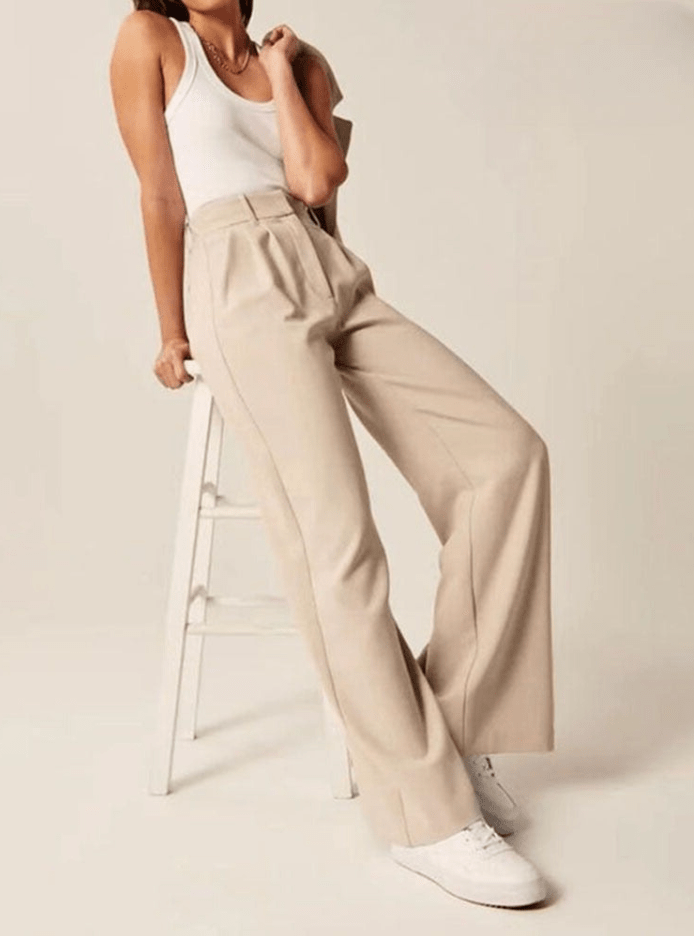 Classy - Pantalon Dames - Pantalon met Brede Pijpen - Comfortabel - Trendy Design - Sorata