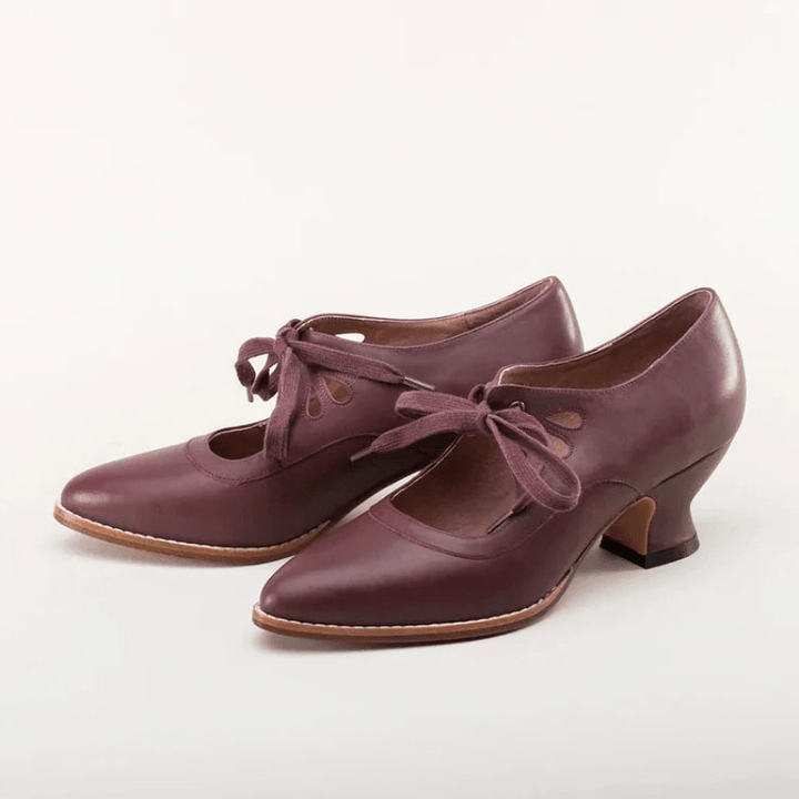 Kim - Edwardiaanse Leren Schoenen - Stijlvol & Duurzaam - Damesschoenen - Sorata