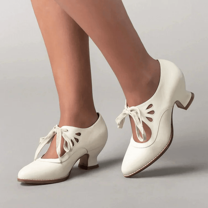 Kim - Edwardiaanse Leren Schoenen - Stijlvol & Duurzaam - Damesschoenen - Sorata