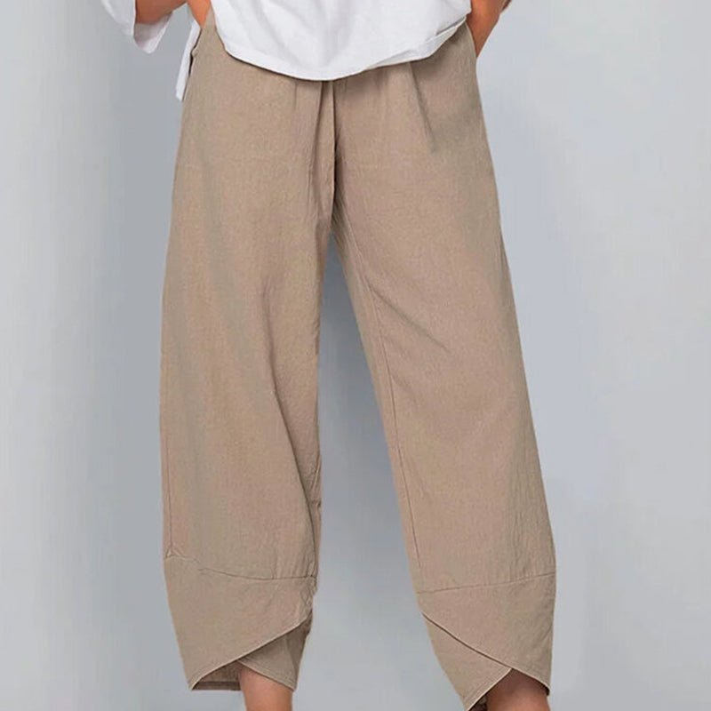 Elvira | Dames Broek | Lichte Katoenen en Linnen Vrouwen Zomer Comfort