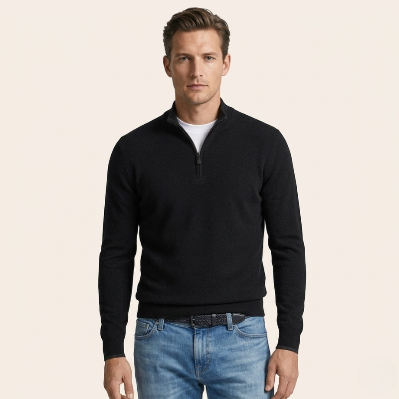 Sorata | Heren Merinowollen V-Hals Trui | Klassiek Elegant