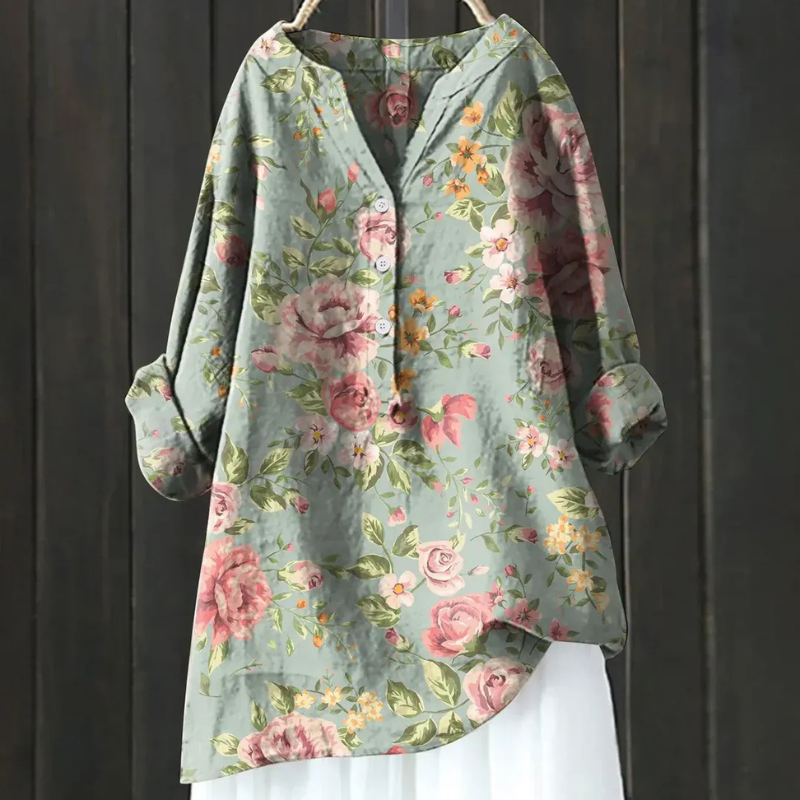 Kina | Luchtige Dames Blouse | Comfortabele Overhemd