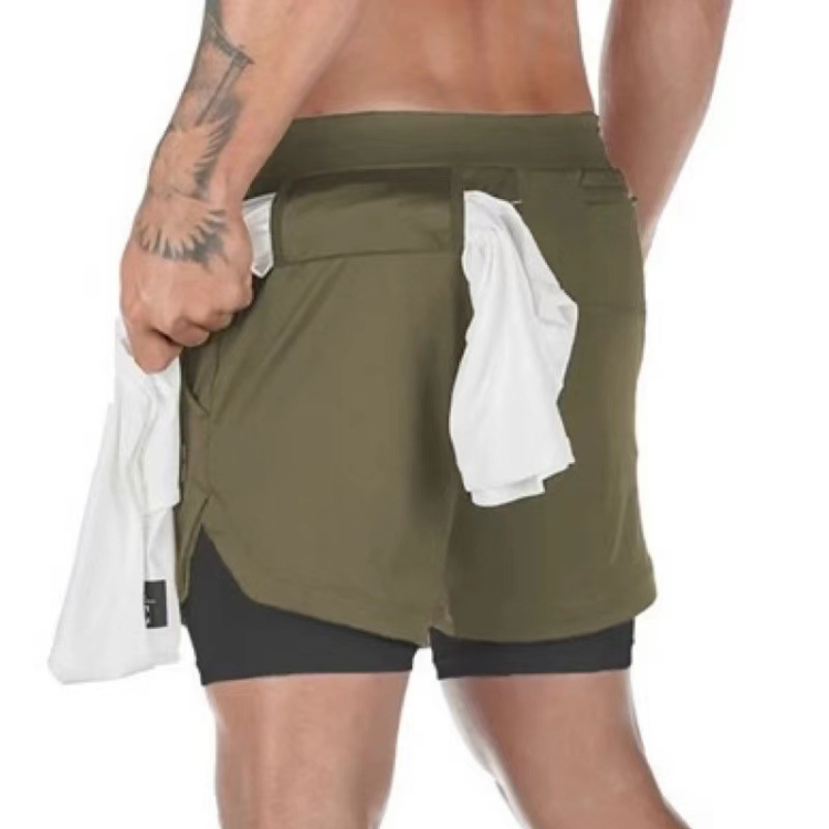 Arwin | Heren Hardloop Sport Shorts | Korte Broek Met Dubbele Laag