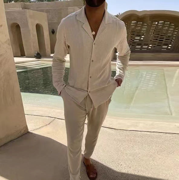 Cris | Heren Kleding | Linnen Herenset | Casual & Comfortabel | Elegante Set