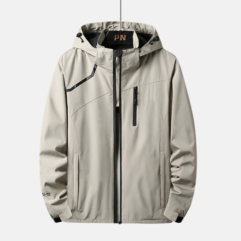 Damian - Heren Jas - Regenjas Heren - Beschermt Tegen Regen en Wind - Comfortabel