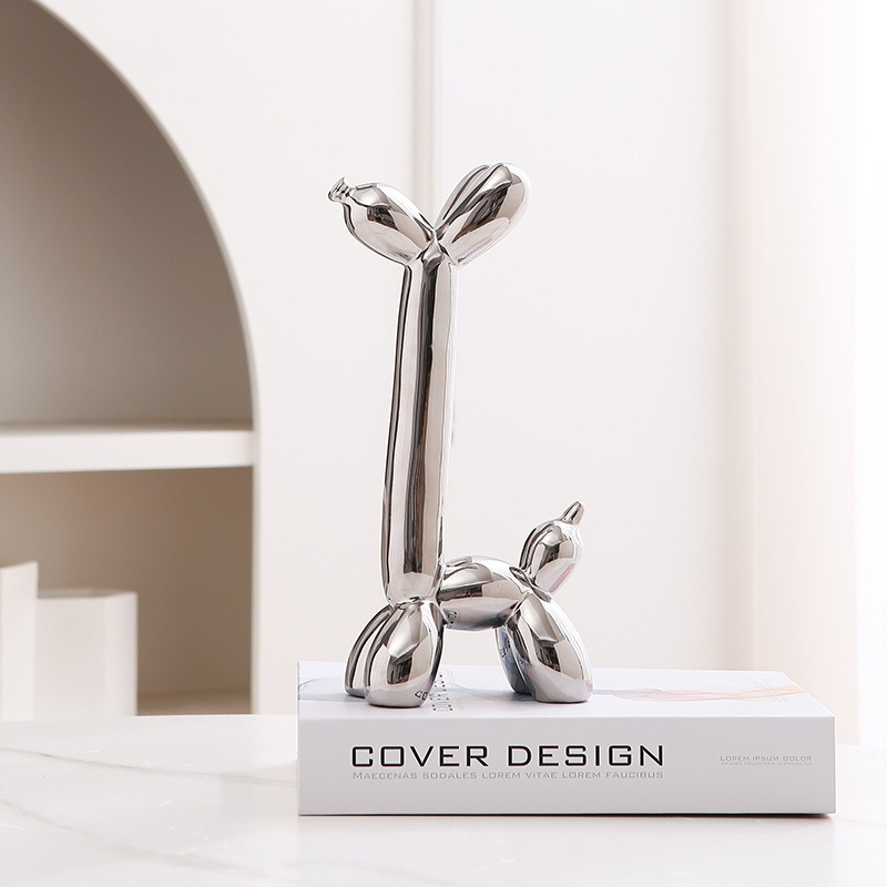 Plups | Ballon Hond Sculptuur | Stijlvolle Toevoeging Aan Je Woonkamer Of Kantoor