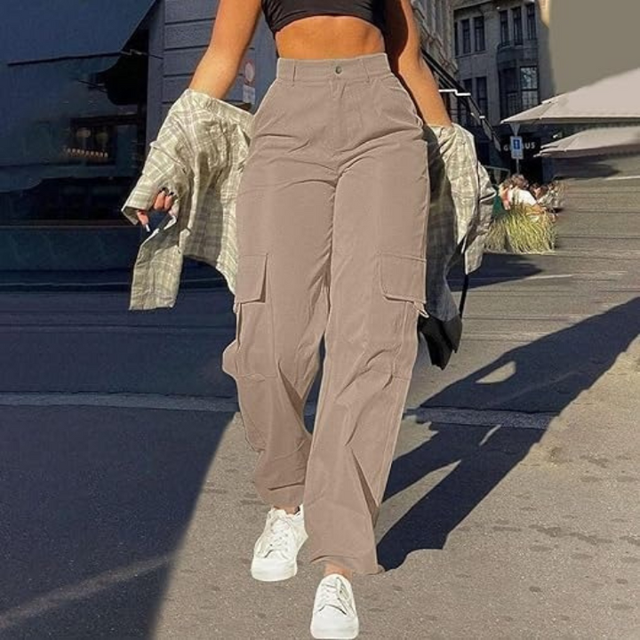 Pamela | High-Waist Cargo Broek Voor Dames