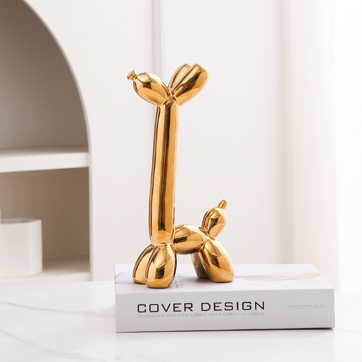 Plups | Ballon Hond Sculptuur | Stijlvolle Toevoeging Aan Je Woonkamer Of Kantoor