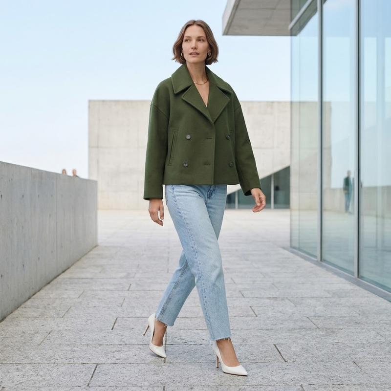 Sorata | Dames Jas | Korte Overslagjas Chic Elegant