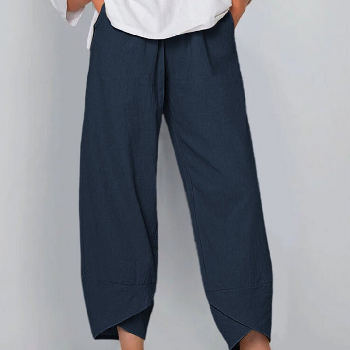 Elvira | Dames Broek | Lichte Katoenen en Linnen Vrouwen Zomer Comfort