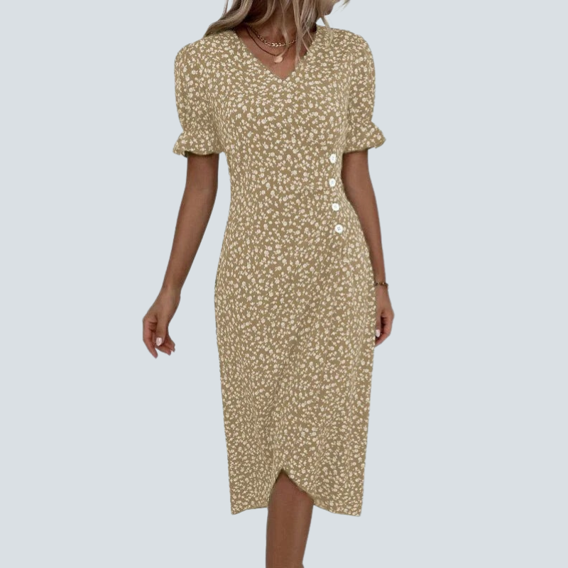 Fiona | Elegante Midi Dames Zomerjurk