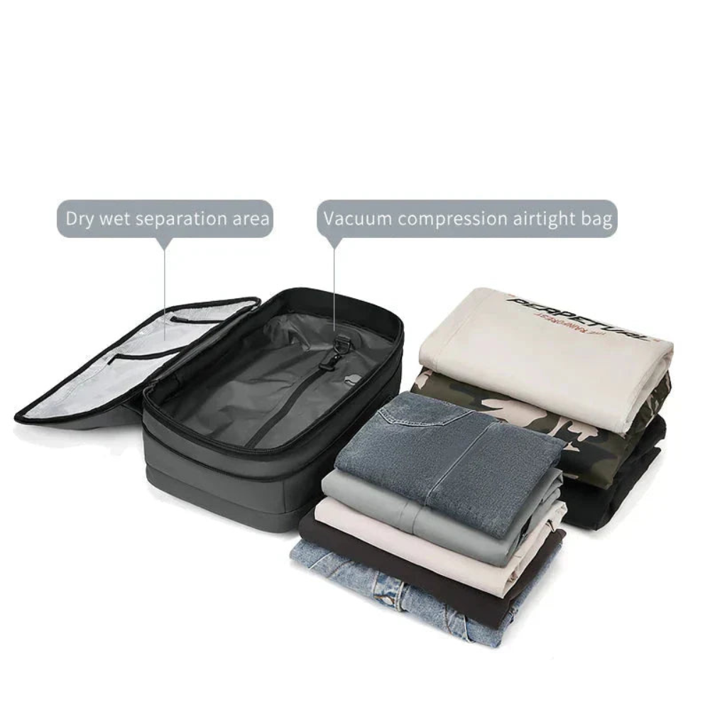 Westman | Anti-Diefstal Rugzak | 60L Reisrugzak Met Vacuum Compressie