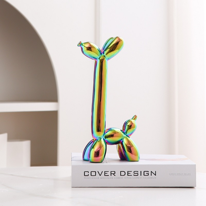 Plups | Ballon Hond Sculptuur | Stijlvolle Toevoeging Aan Je Woonkamer Of Kantoor