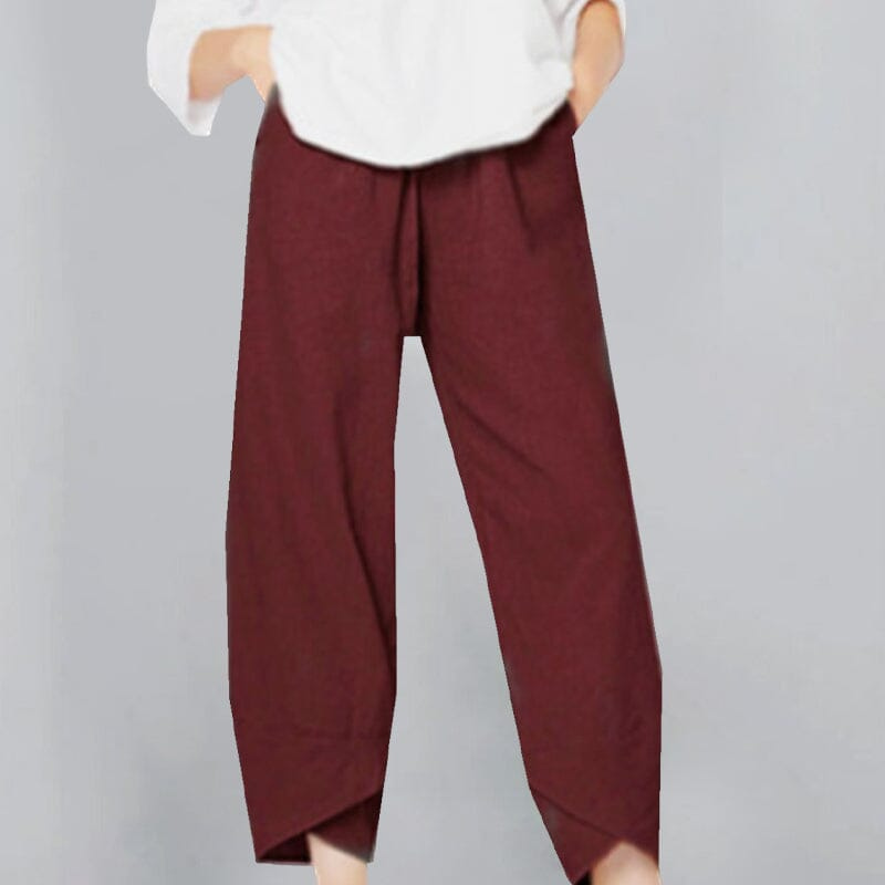 Elvira | Dames Broek | Lichte Katoenen en Linnen Vrouwen Zomer Comfort