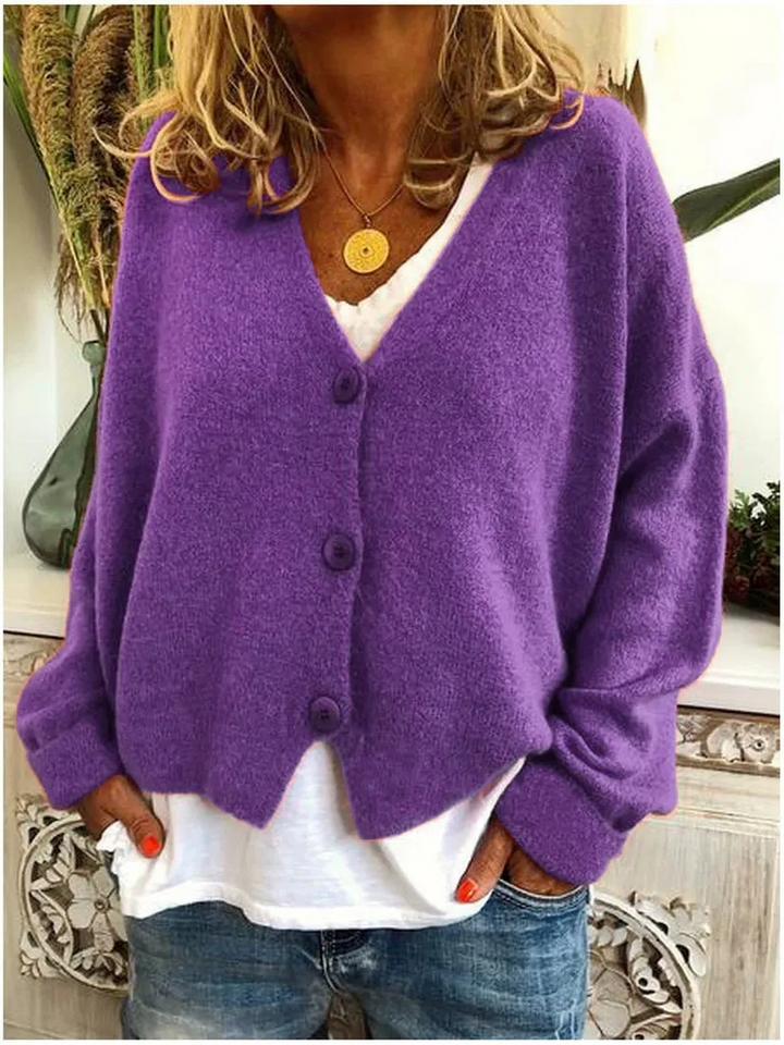 Bente | Comfortabele V-Hals Cardigan | Dames Sweater | Jumper Vest | Zachte Stof