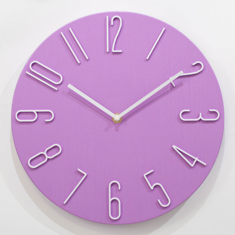 Stijlvolle Wandklok Met Kleurrijk Design | Demour