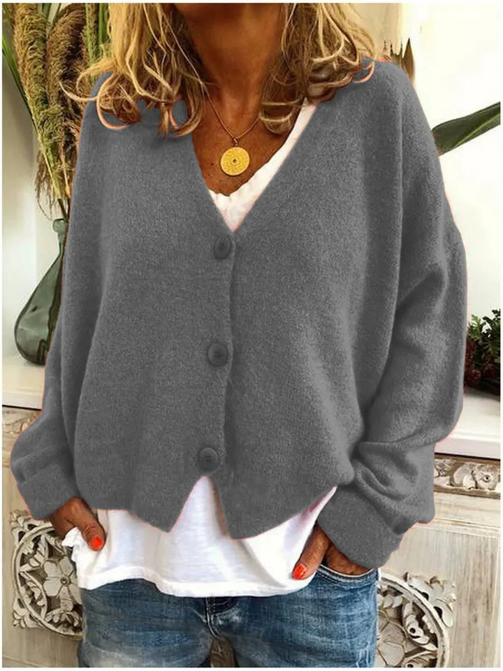 Bente | Comfortabele V-Hals Cardigan | Dames Sweater | Jumper Vest | Zachte Stof
