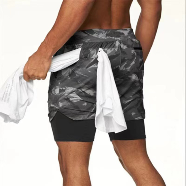 Arwin | Heren Hardloop Sport Shorts | Korte Broek Met Dubbele Laag