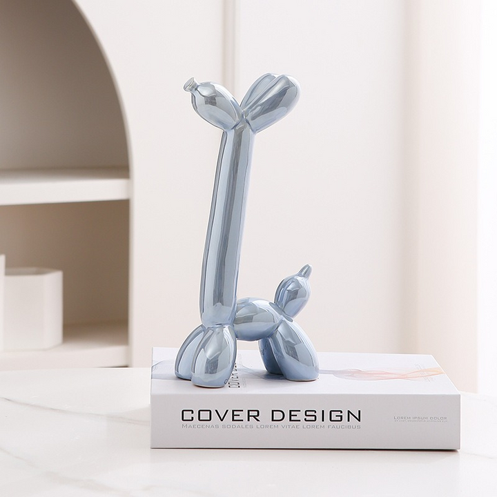 Plups | Ballon Hond Sculptuur | Stijlvolle Toevoeging Aan Je Woonkamer Of Kantoor