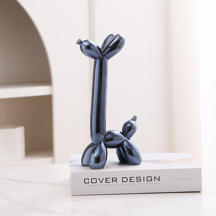 Plups | Ballon Hond Sculptuur | Stijlvolle Toevoeging Aan Je Woonkamer Of Kantoor