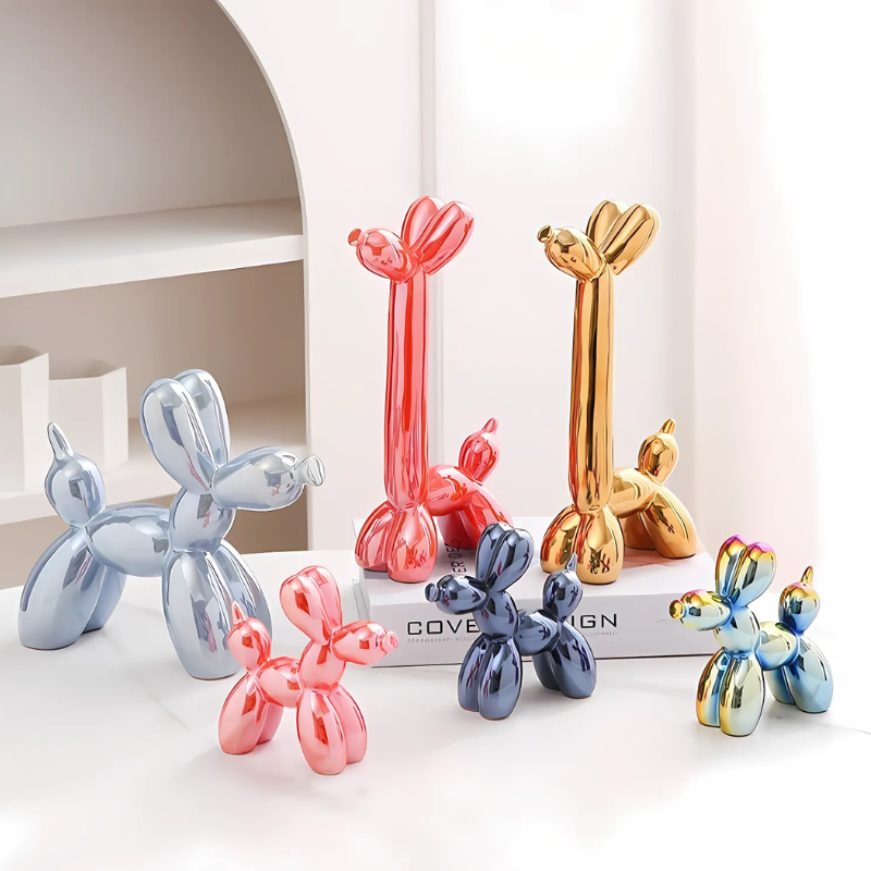 Plups | Ballon Hond Sculptuur | Stijlvolle Toevoeging Aan Je Woonkamer Of Kantoor