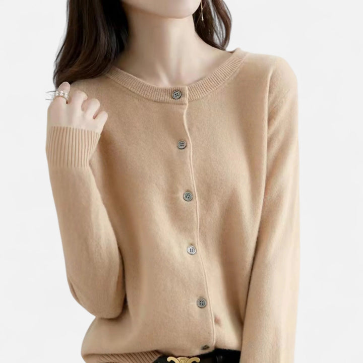 Sorata | Dames Gebreid Cardigan met Ronde Hals