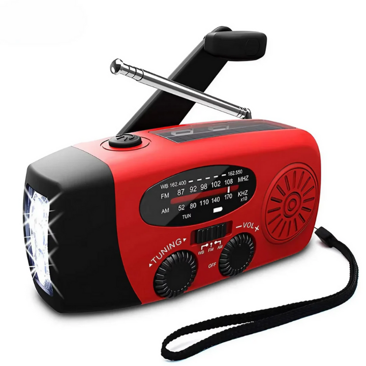 Noodradio Met Powerbank en Zaklamp | Betrouwbaar voor Kamperen en Noodsituaties