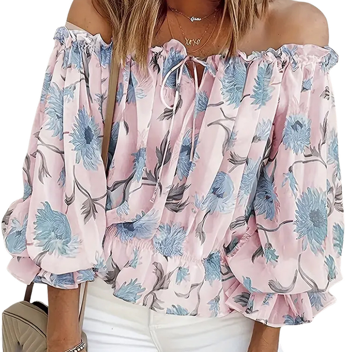 Elsana | Stijlvolle Dames Bloemenblouse | Voor De Lente/Zomer