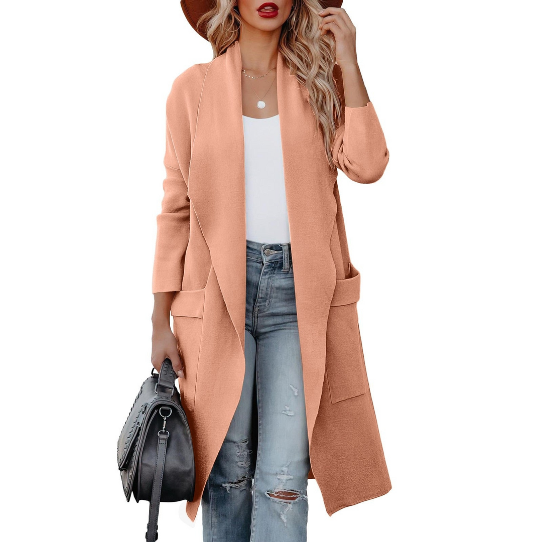 Foah | Stijlvol Lang Dames Vest | Voor Een Comfortabele Lente Look