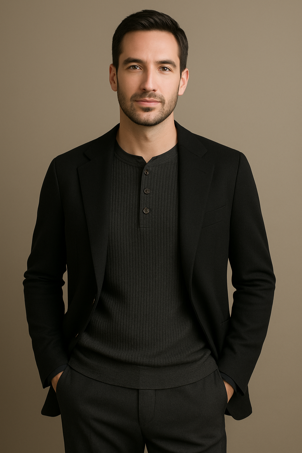 Henley | Wafelstructuur Shirt | Comfortabel Heren Shirt | Casual & Sportief