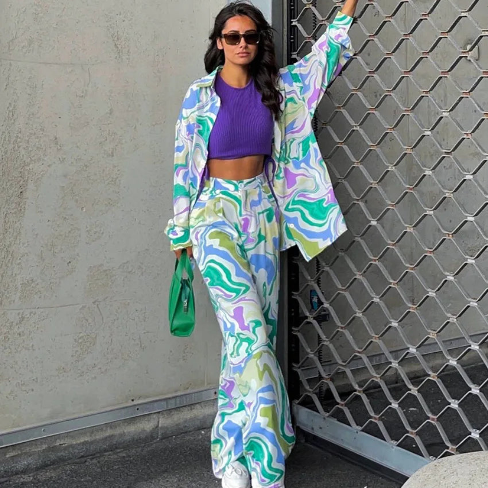 Telsa | Co-Ord Set | Kleurrijk En Comfortabel | Voor Festivals, Vakantie Of Streetstyle Looks