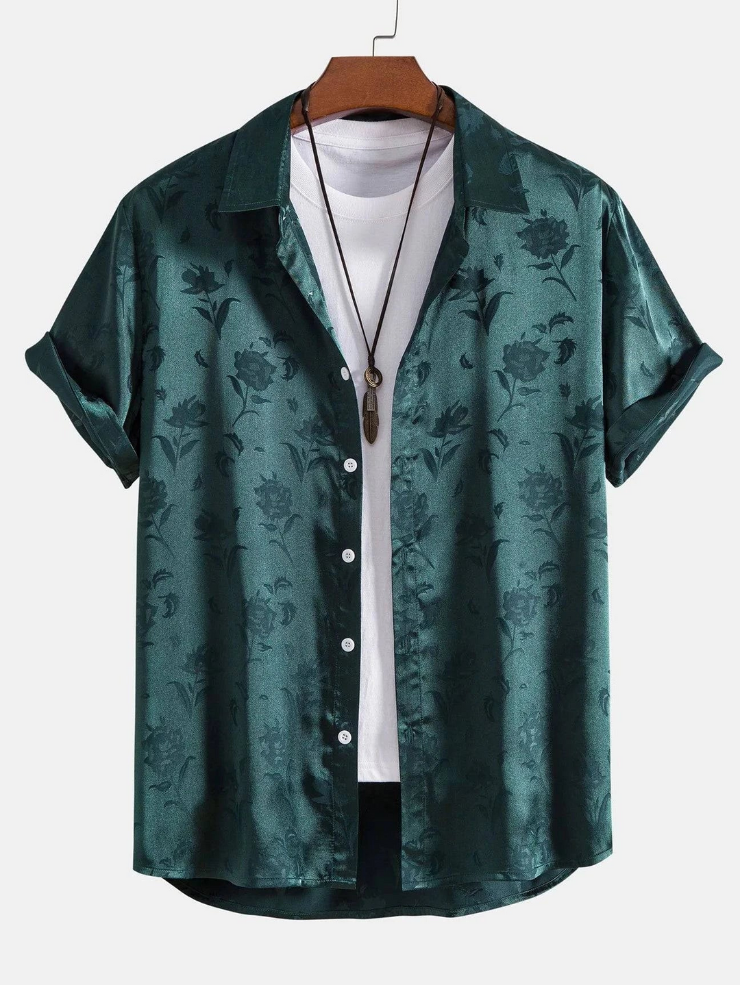 Dave | Casual Heren Shirt | Met Bloemenmotief | Zomerse Stijl