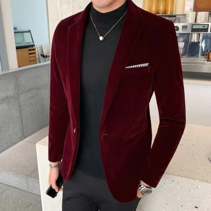 Ramon | Stijlvolle Fluwelen Blazer | Luxe Uitstraling