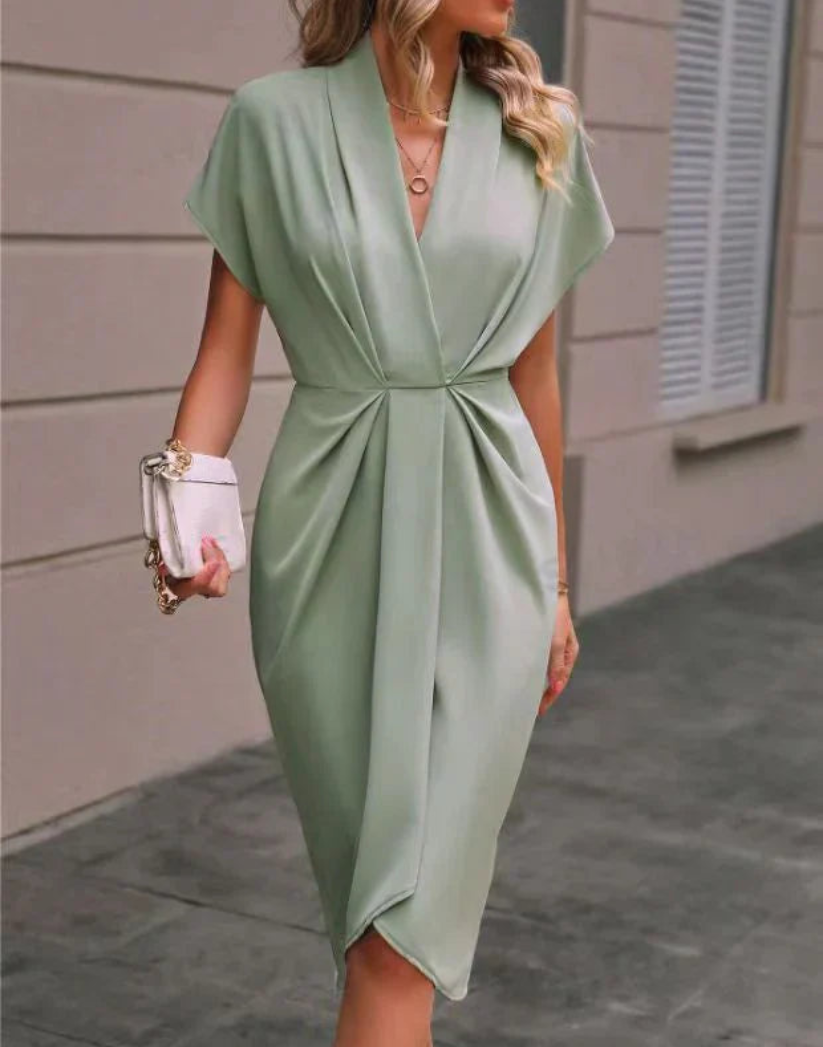 Sierra | Elegante Dames Jurk | Midi-Wikkeljurk
