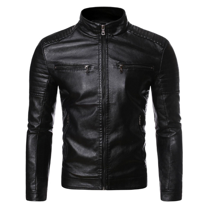 Amir | Leren Jas Voor Heren | Slim Fit Voor Stijlvol Comfort
