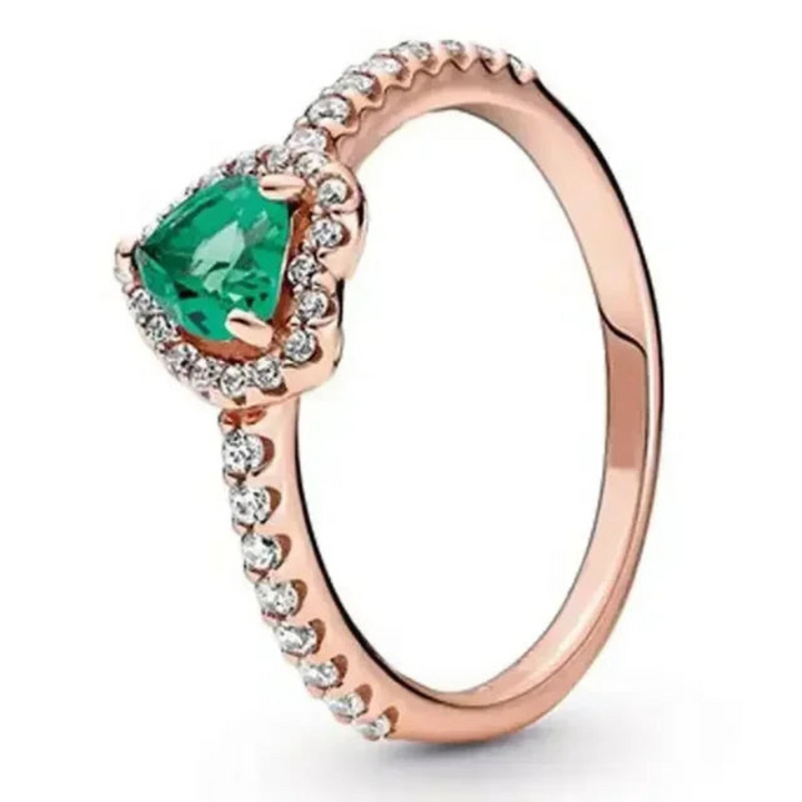Shayan | Betoverende Dames Ring | 925 Sterling Zilver | Klassieke Hartvormig
