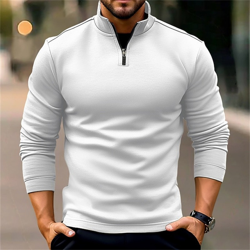 Alfonso | Heren Truien | Trui met Rits Heren | Comfortabel & Casual