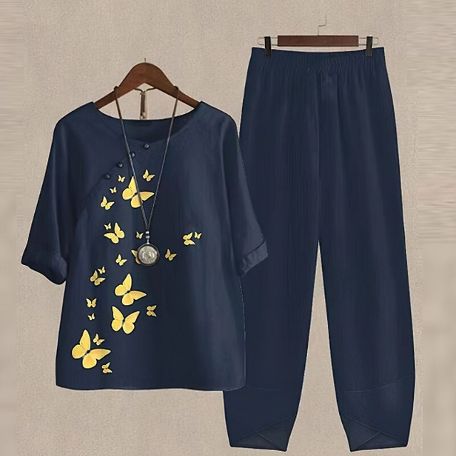 Mira | Dames Casual Zomers Tweedelig Set | Luchtig & Trendy voor Vrouwen