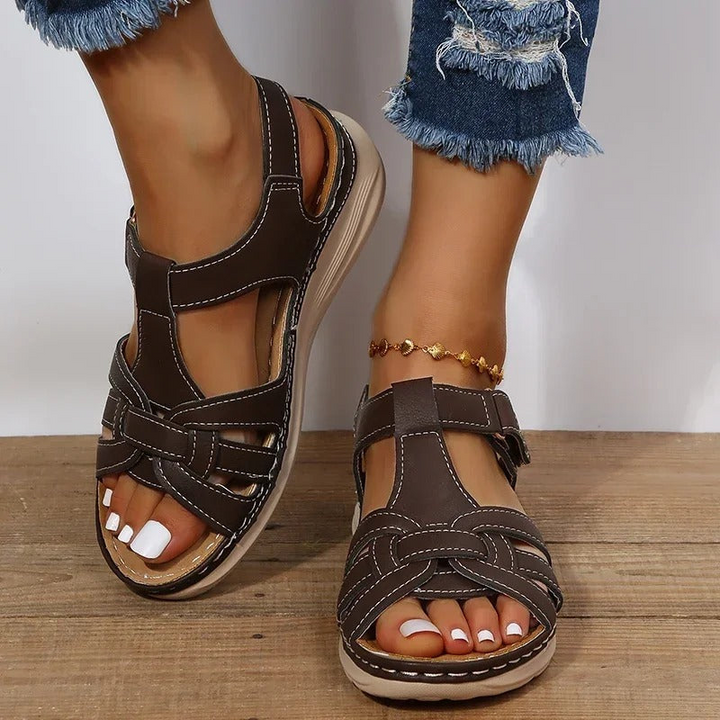 Rosalia | Dames Orthopedische Leren Sandalen | Comfortabele Zomer voor Vrouwen