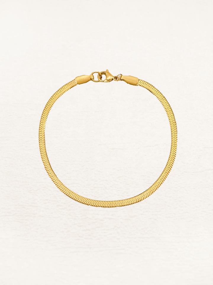 Zini | Dames Slangen Snake Chain Armband Goud