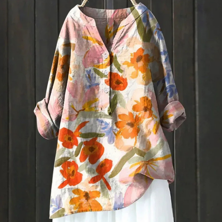 Kina | Luchtige Dames Blouse | Comfortabele Overhemd