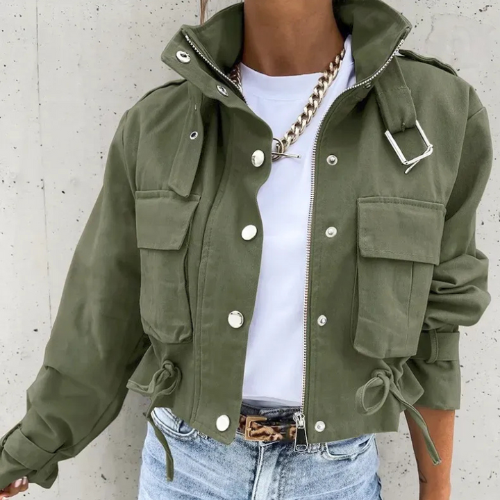 Mary | Trendy Dames Jas | Cropped Zomer Bomberjack