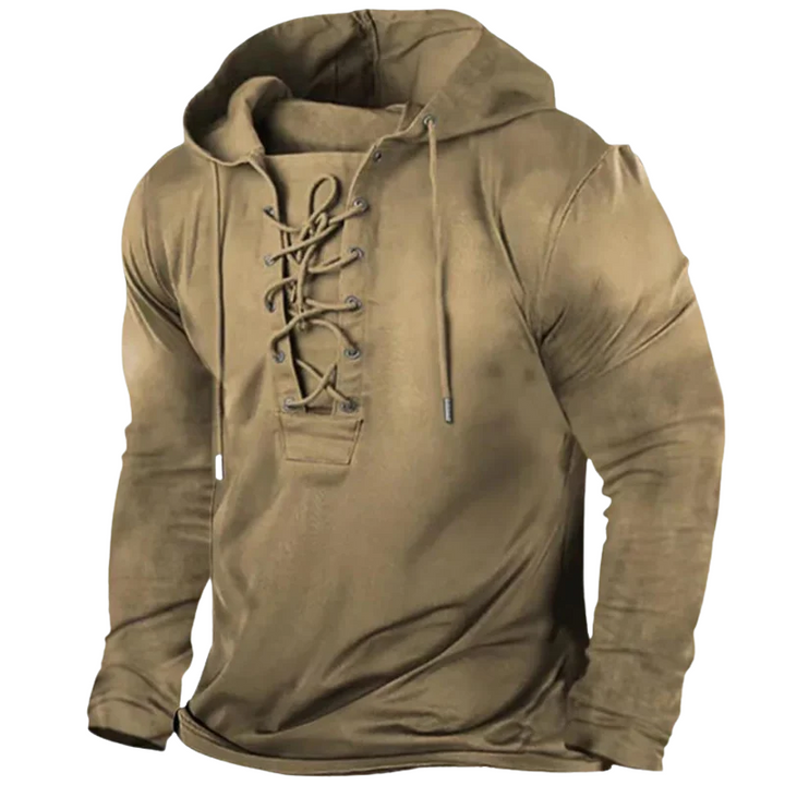 Delton | Relaxte Heren Vest | Longsleeve Met Capuchon