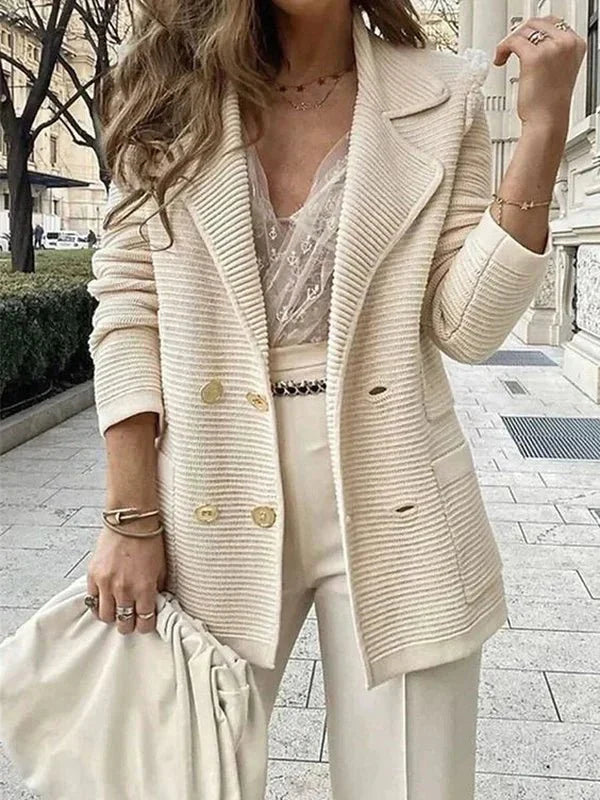 Foah | Dames Blazer Vest | Met Elegante Knopen